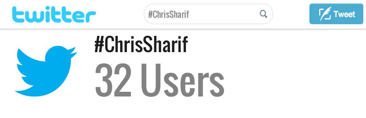 Chris Sharif twitter account