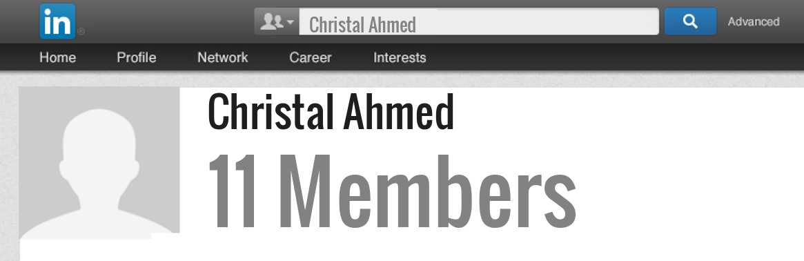 Christal Ahmed linkedin profile