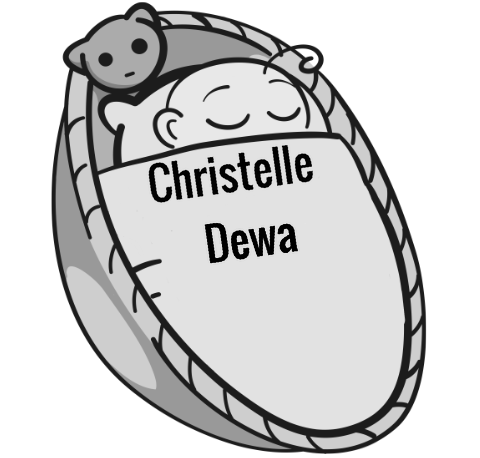 Christelle Dewa sleeping baby
