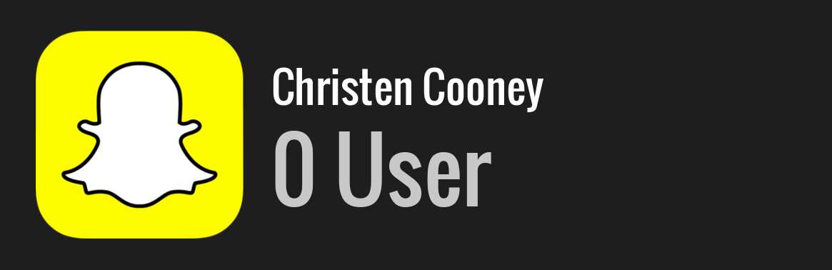 Christen Cooney snapchat