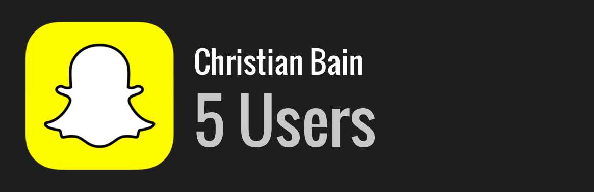 Christian Bain snapchat