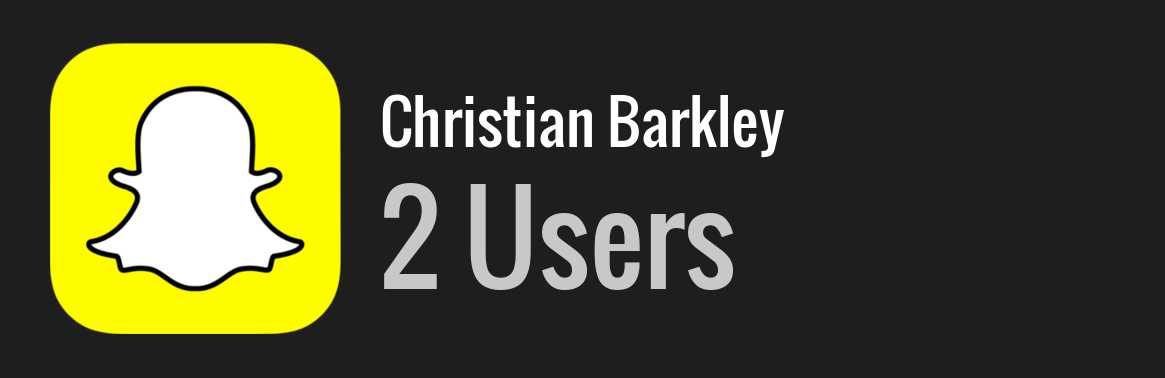Christian Barkley snapchat