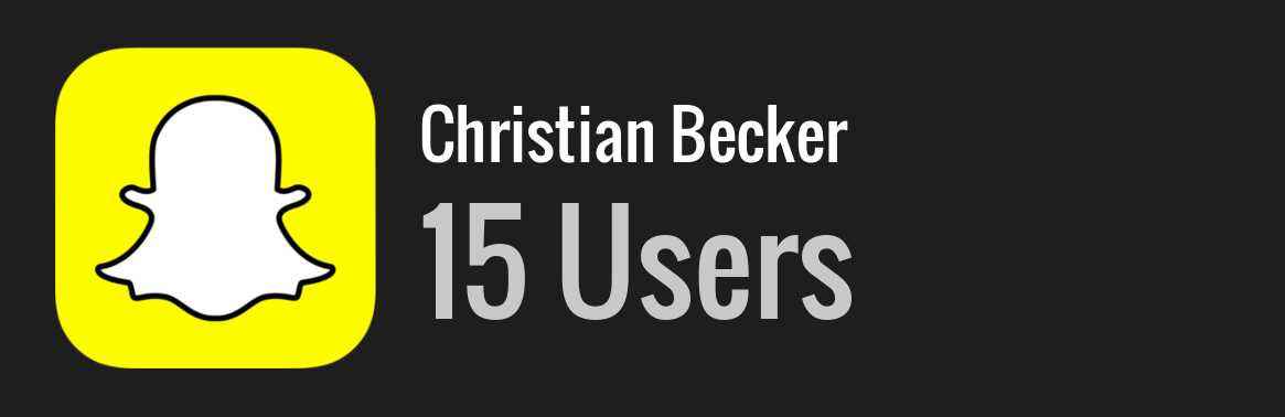 Christian Becker snapchat