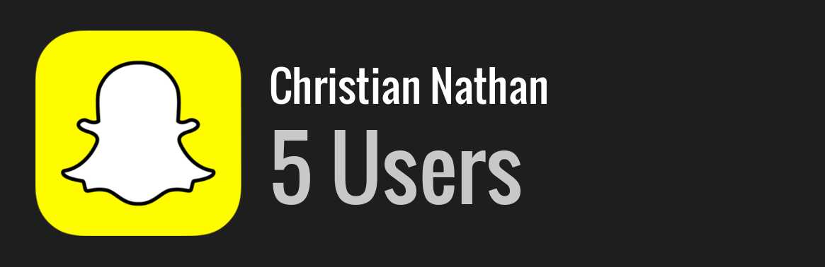 Christian Nathan snapchat