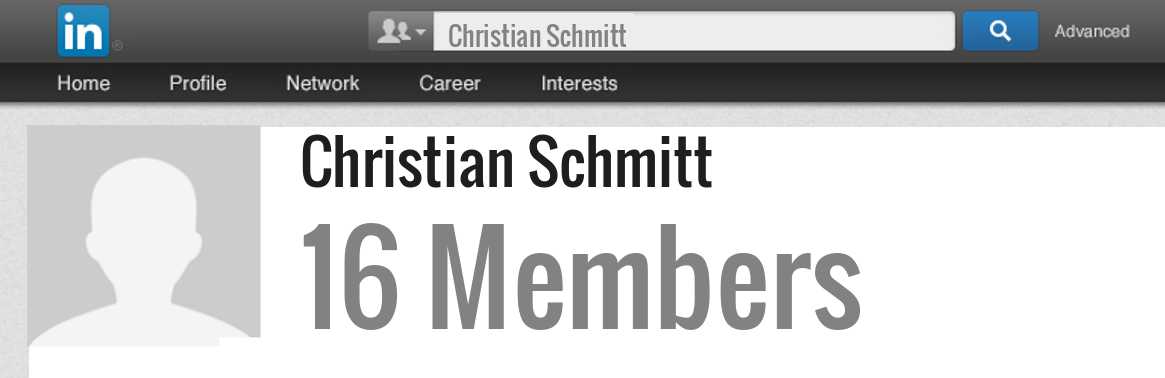 Christian Schmitt linkedin profile