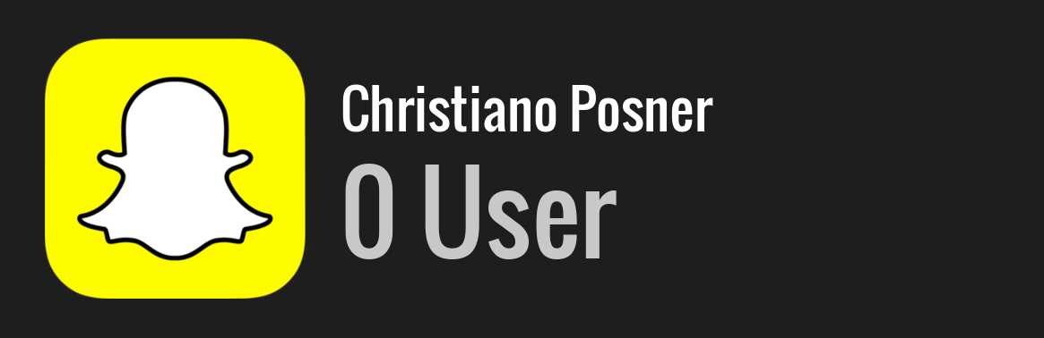 Christiano Posner snapchat