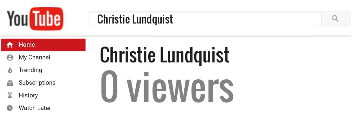 Christie Lundquist youtube subscribers