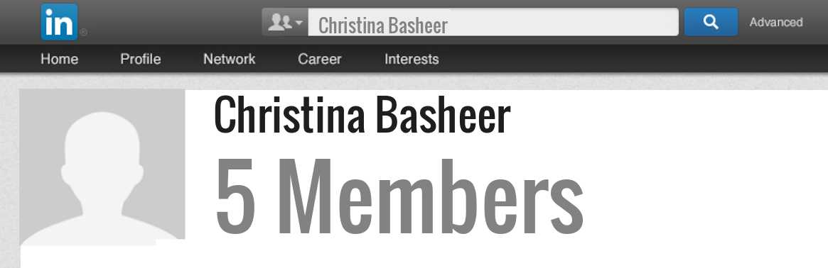 Christina Basheer linkedin profile