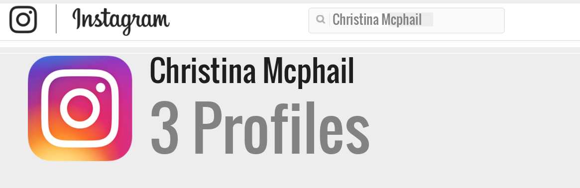 Christina Mcphail instagram account