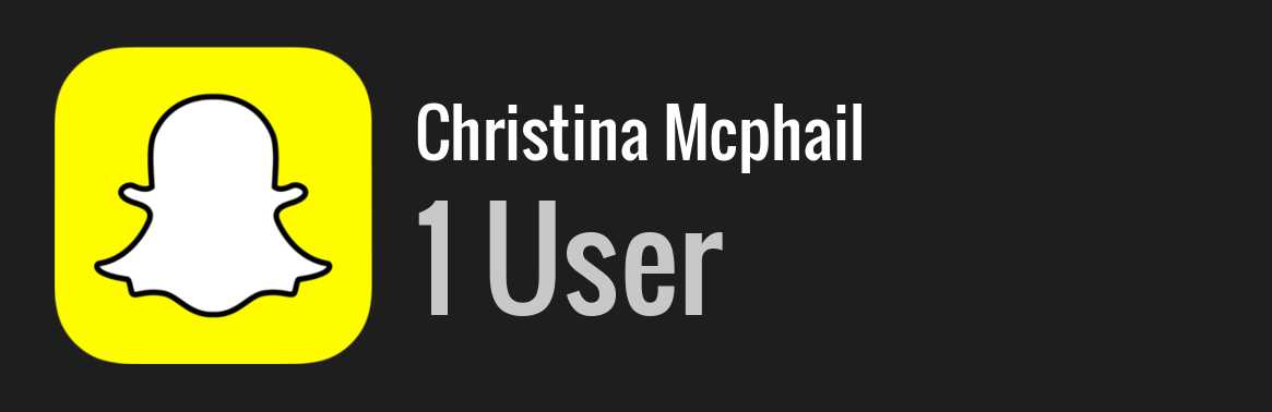 Christina Mcphail snapchat