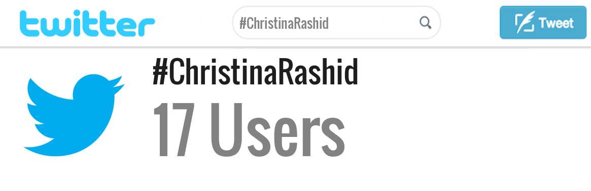 Christina Rashid twitter account