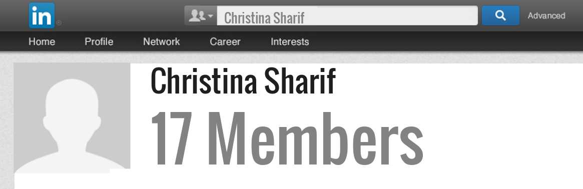 Christina Sharif linkedin profile