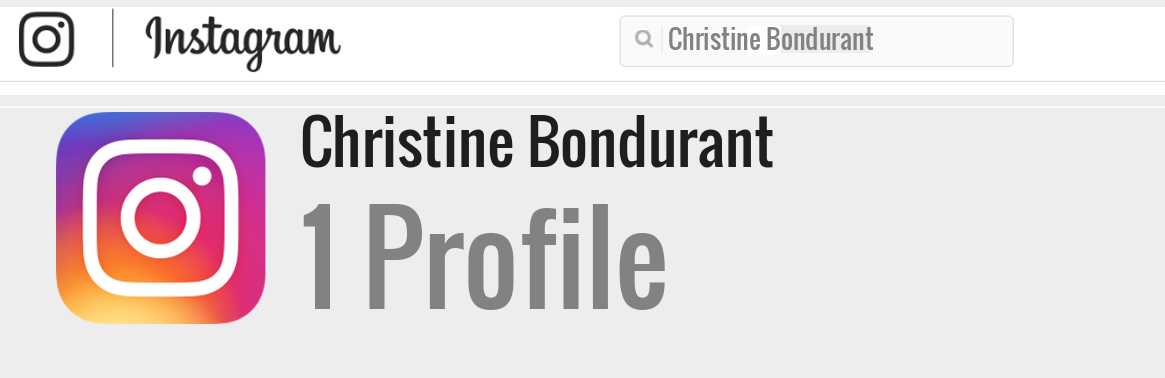 Christine Bondurant instagram account