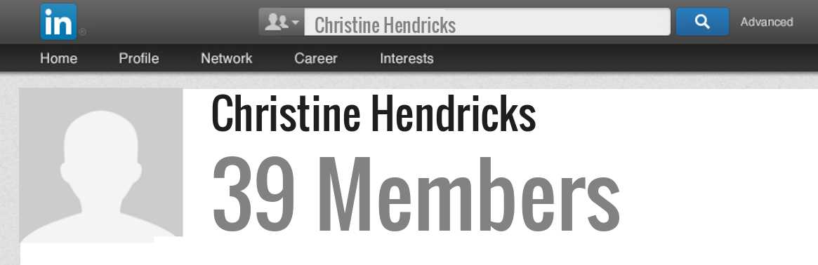 Christine Hendricks linkedin profile