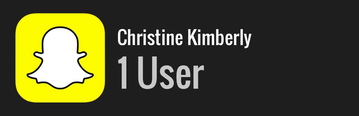Christine Kimberly snapchat