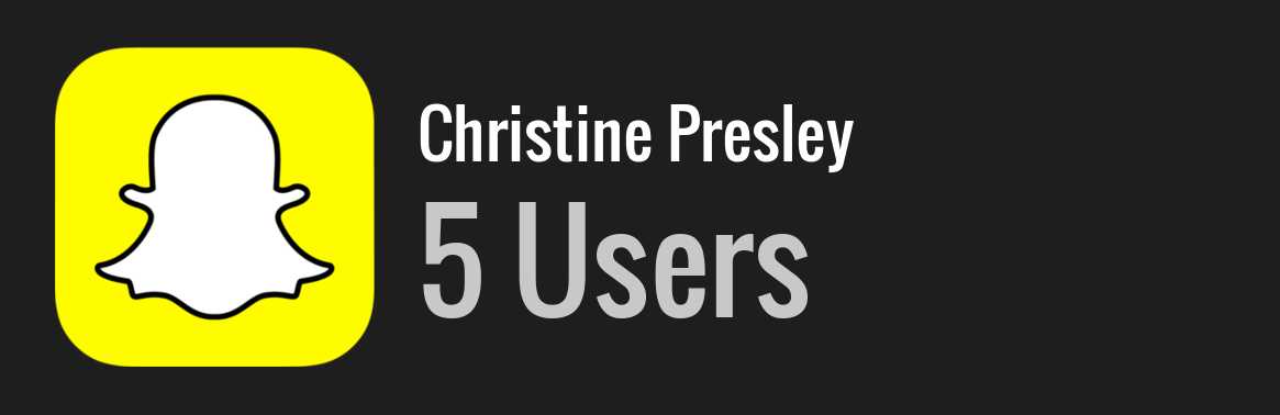 Christine Presley snapchat