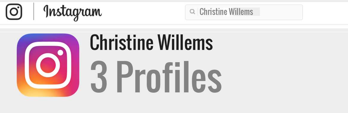 Christine Willems instagram account
