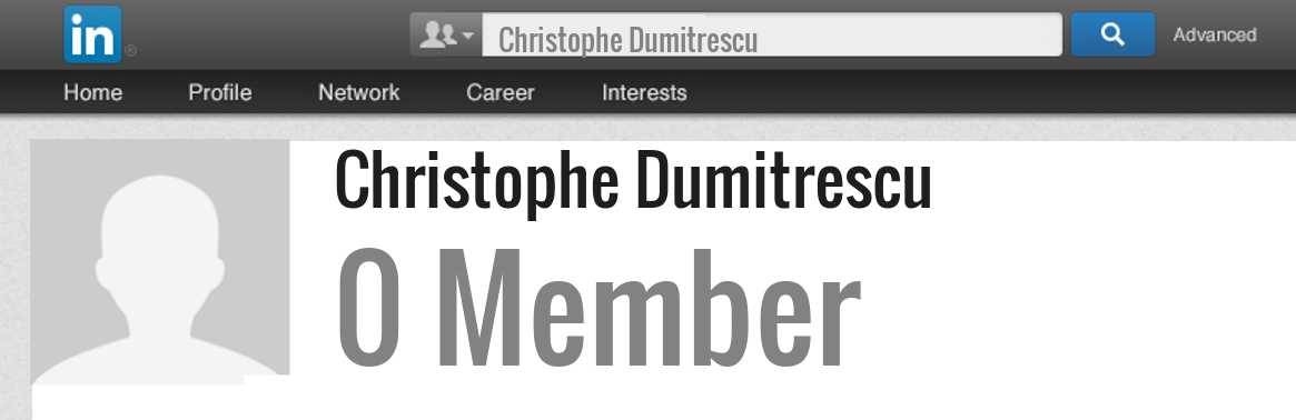 Christophe Dumitrescu linkedin profile