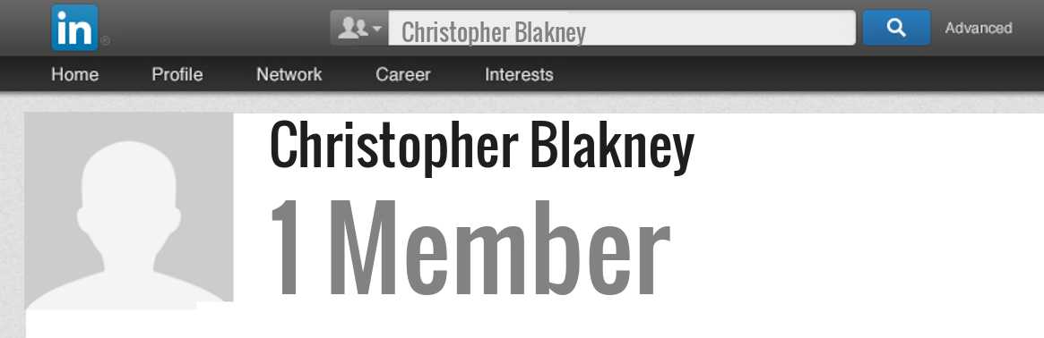 Christopher Blakney linkedin profile