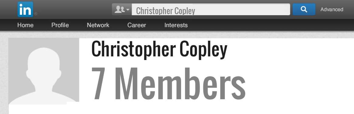 Christopher Copley linkedin profile