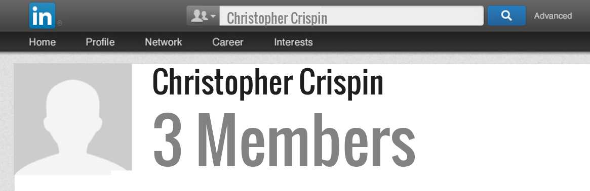 Christopher Crispin linkedin profile