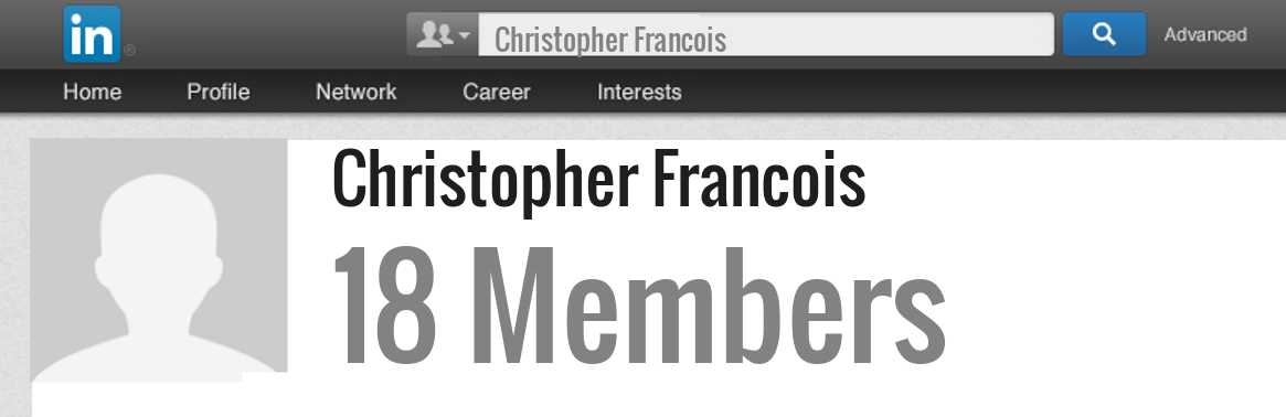 Christopher Francois linkedin profile