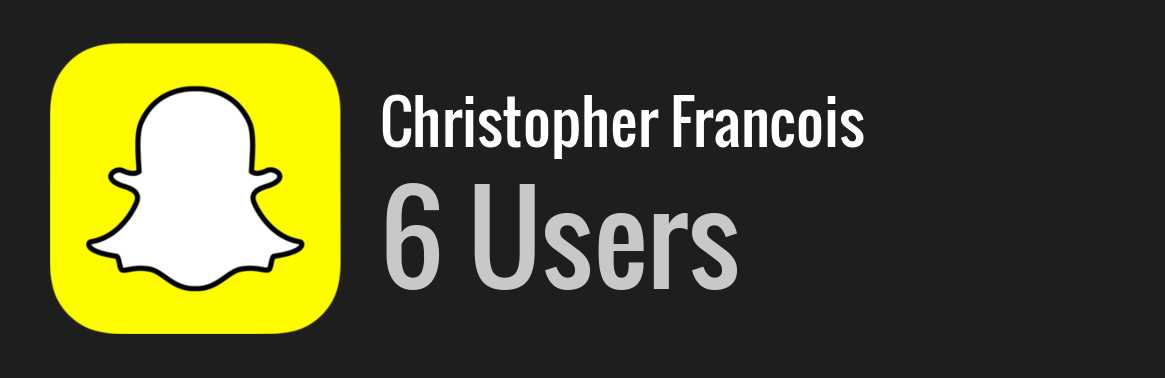 Christopher Francois snapchat