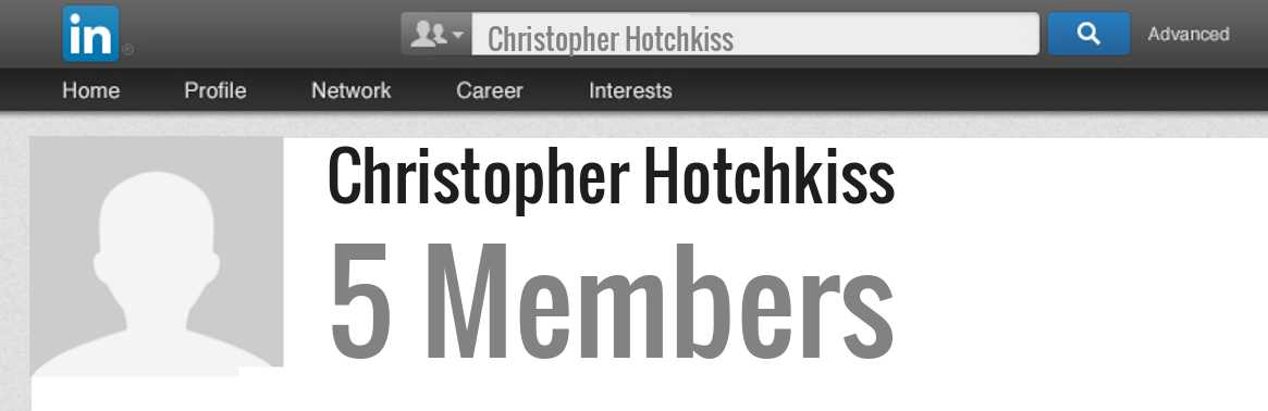 Christopher Hotchkiss linkedin profile