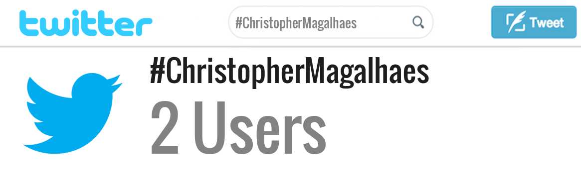 Christopher Magalhaes twitter account