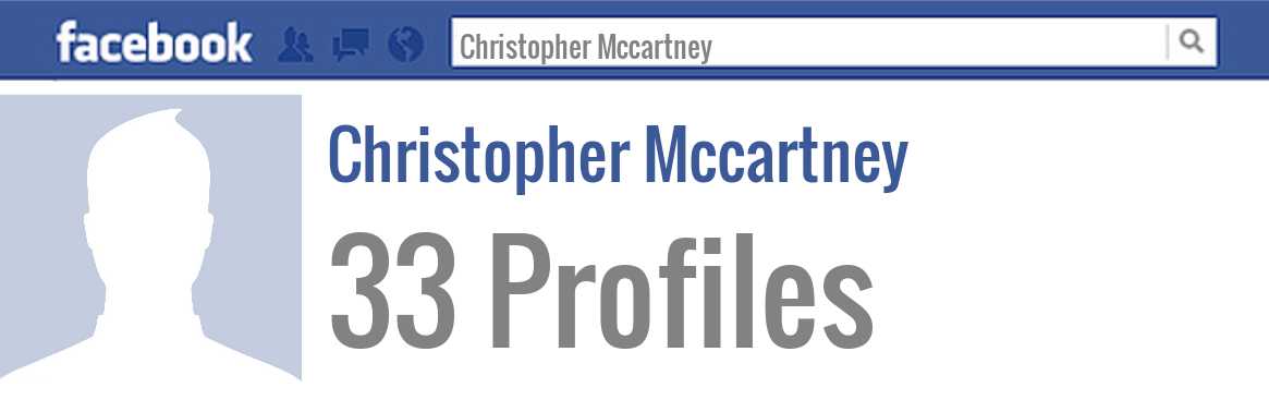 Christopher Mccartney facebook profiles