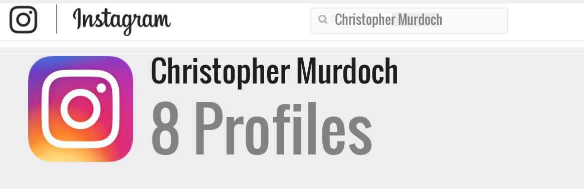 Christopher Murdoch instagram account