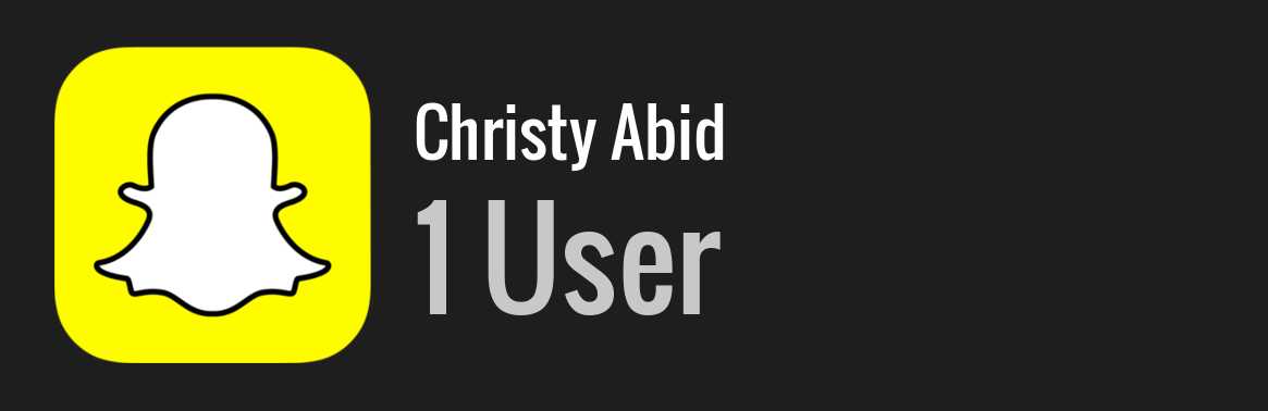 Christy Abid snapchat