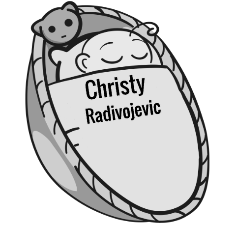 Christy Radivojevic sleeping baby