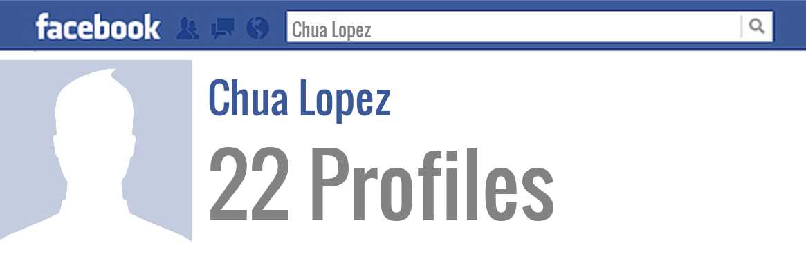 Chua Lopez facebook profiles