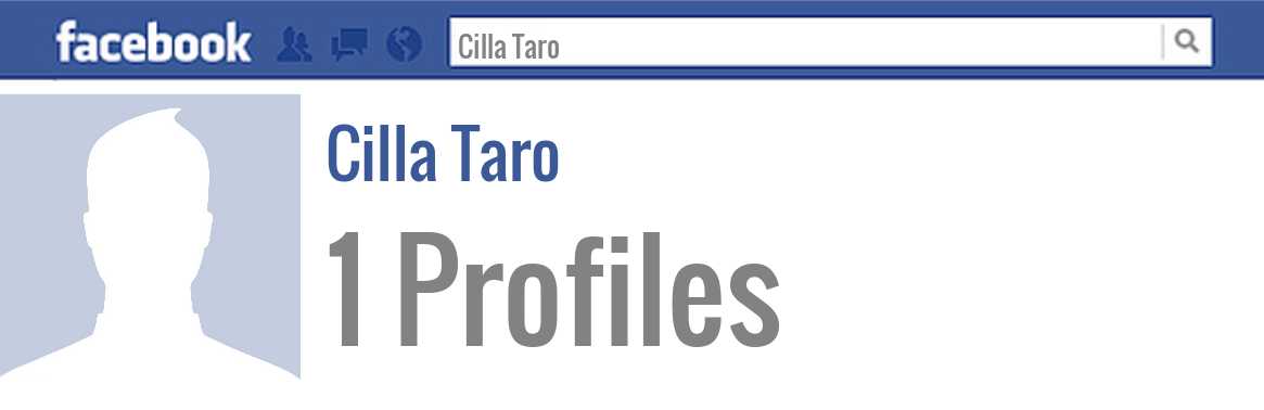 Cilla Taro facebook profiles