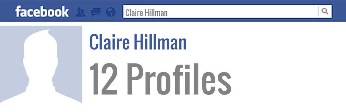 Claire Hillman facebook profiles