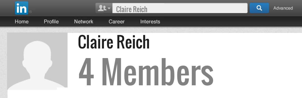 Claire Reich linkedin profile