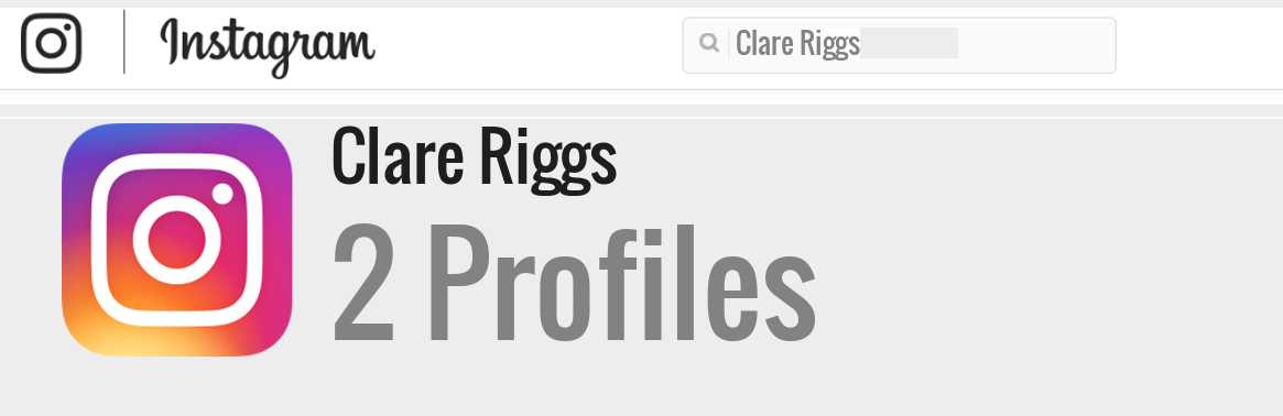 Clare Riggs instagram account