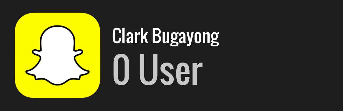 Clark Bugayong snapchat