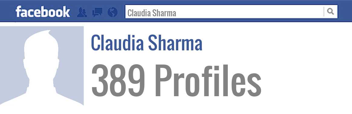 Claudia Sharma facebook profiles