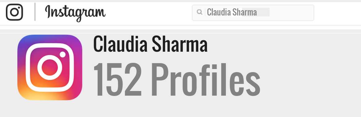 Claudia Sharma instagram account