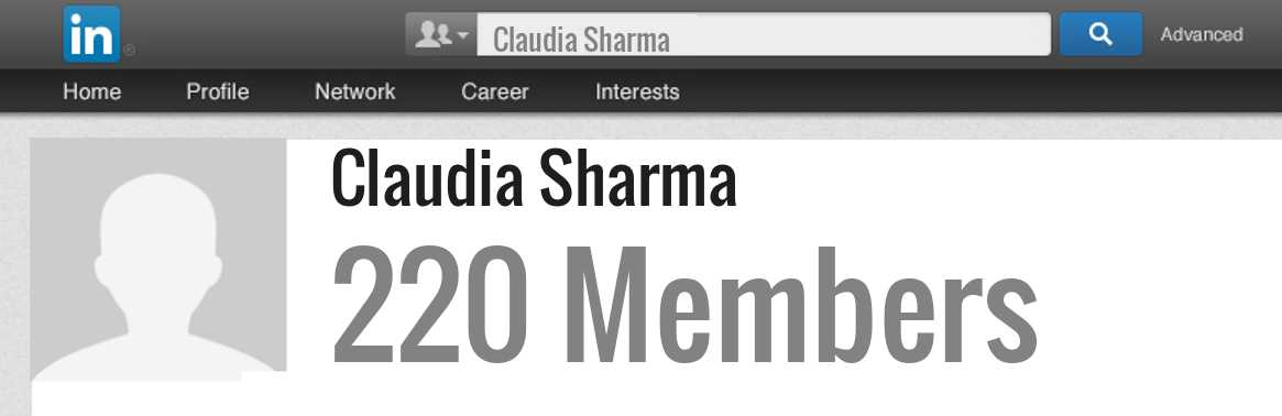 Claudia Sharma linkedin profile