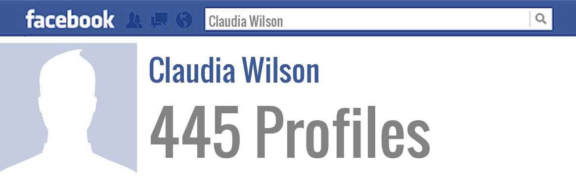 Claudia Wilson facebook profiles