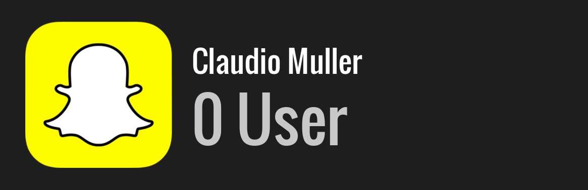 Claudio Muller snapchat
