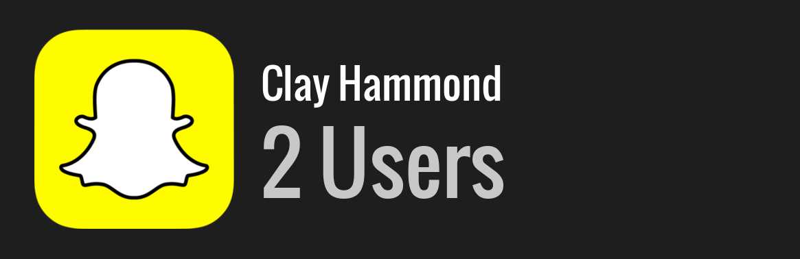 Clay Hammond snapchat