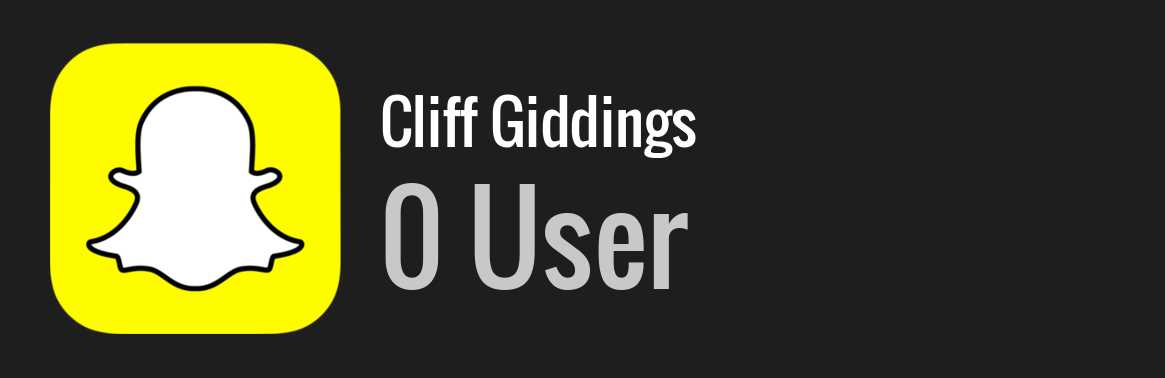 Cliff Giddings snapchat