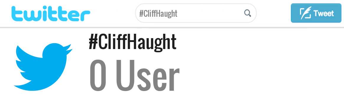 Cliff Haught twitter account