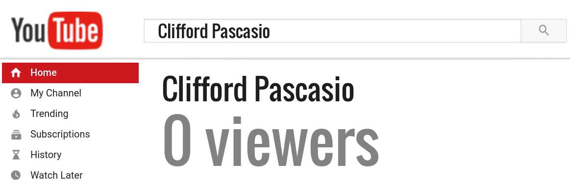 Clifford Pascasio youtube subscribers