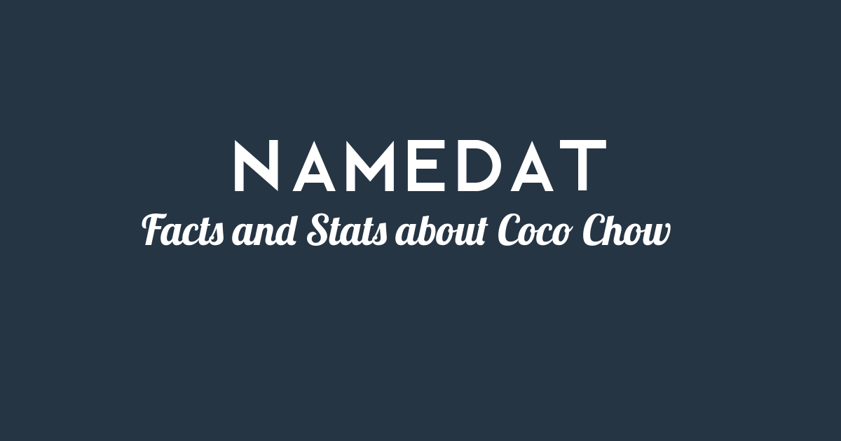 Coco Chow Background Data, Facts, Social Media, Net Worth and more!