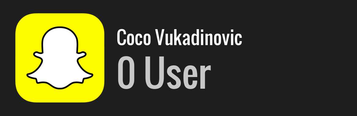 Coco Vukadinovic snapchat